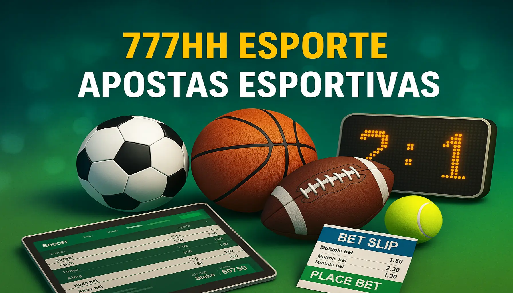 Aposte em apostas esportivas no cassino online 777HH