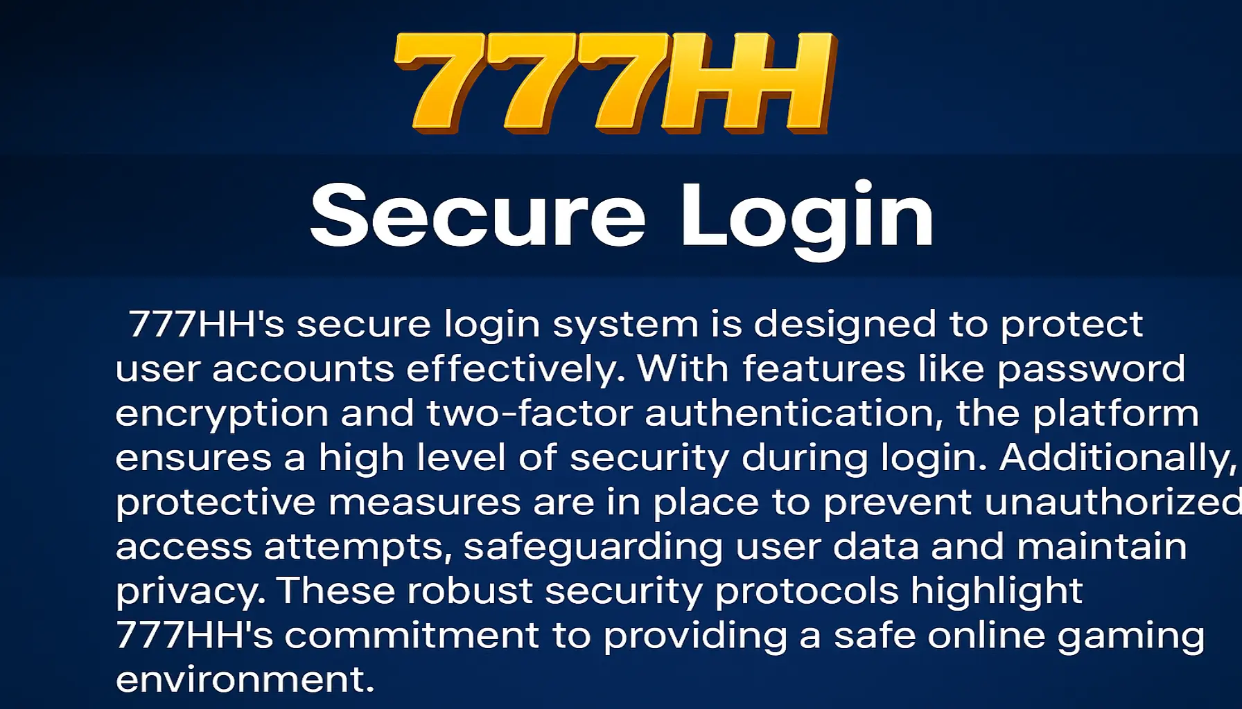 Login no Cassino 777HH